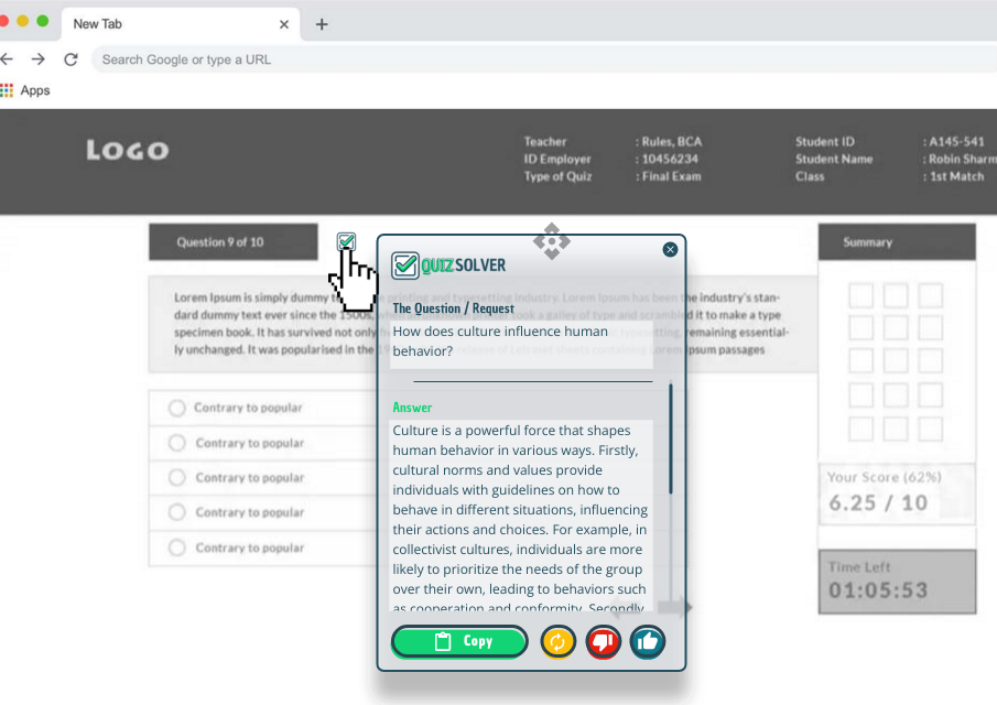 step 3  : Engage QuizSolver